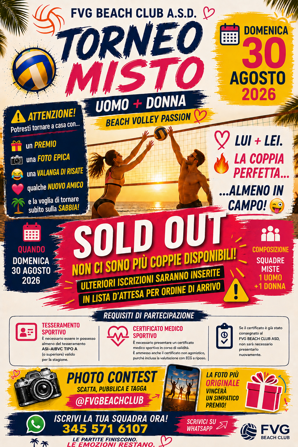 Torneo FVG Beach Club Sold Out
